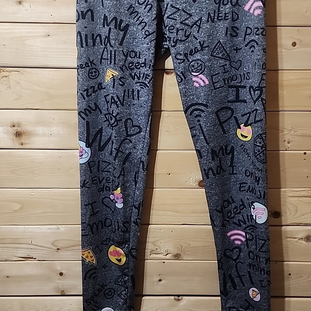 Justice Girls Leghings Size 18 Emojis